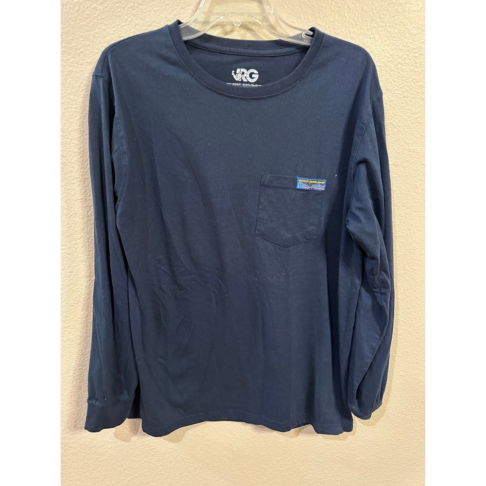 Rowdy Gentleman Pocket Tee Long Sleeve Cactus Graphic‎ T-Shirt Medium